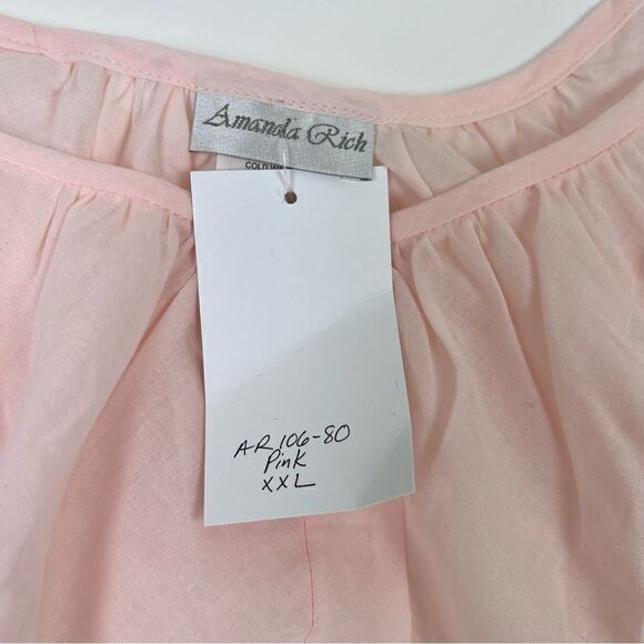 NWT Amanda Rich Short Sleeve with Lace Trim Cotton Gown AR 106-80 - Picture 11 of 13